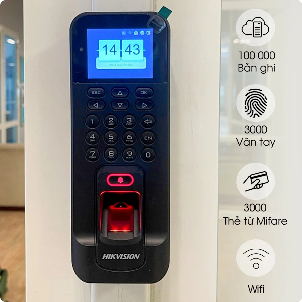 Máy Chấm Công Hikvision DS-K1T804AMF