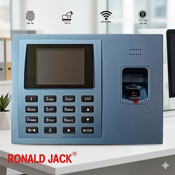 ronald jack 9300pro máy chấm công vân tay ronald jack 9300 pro