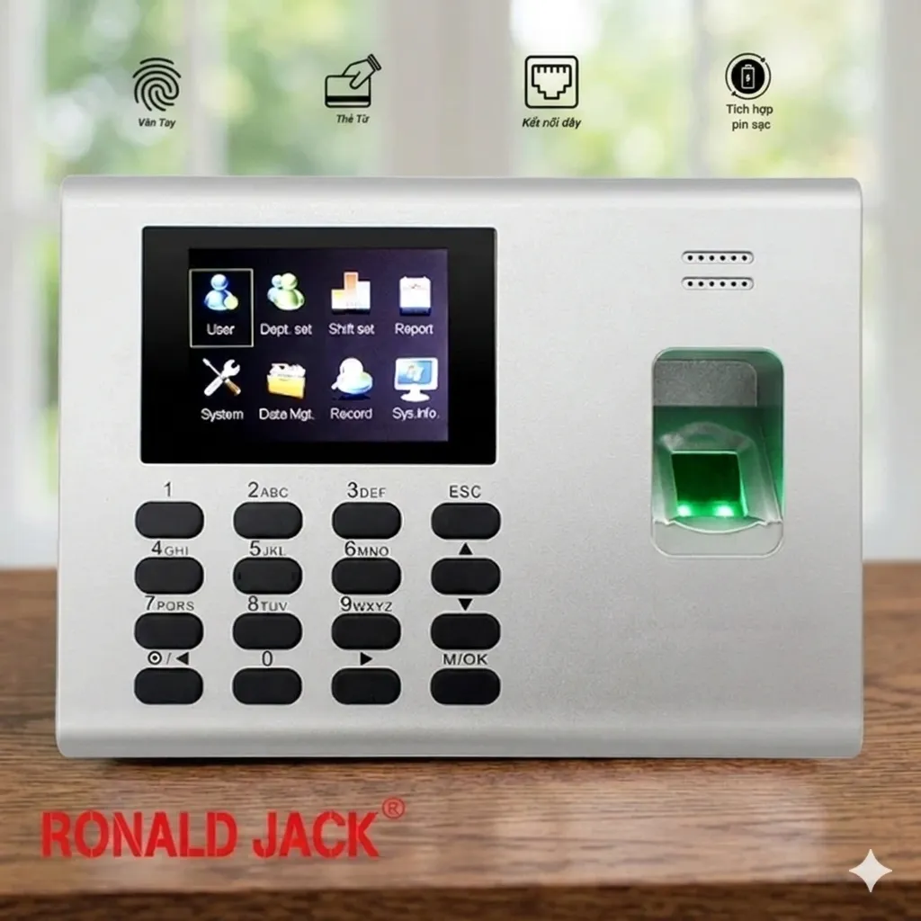 Ronald jack dg600 Máy chấm công vân tay ronald jack dg600
