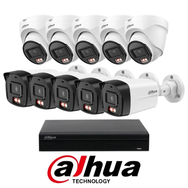 Trọn bộ 10 mắt IP Dahua 2.0MP gồm đầu ghi và mắt IP