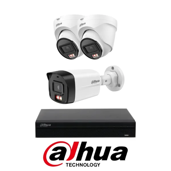 Trọn bộ 3 mắt IP Dahua 2.0MP gồm đầu ghi và mắt IP