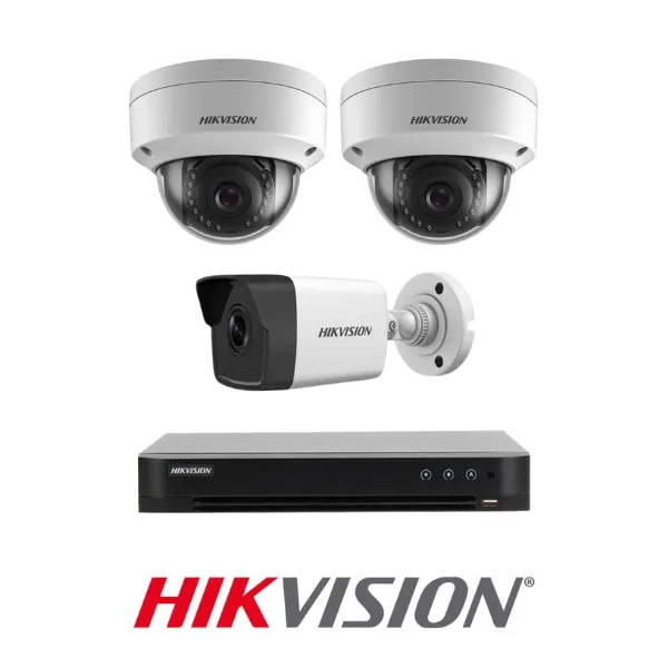 Trọn bộ 3 mắt IP Hikvision 2.0MP gồm đầu ghi và mắt IP