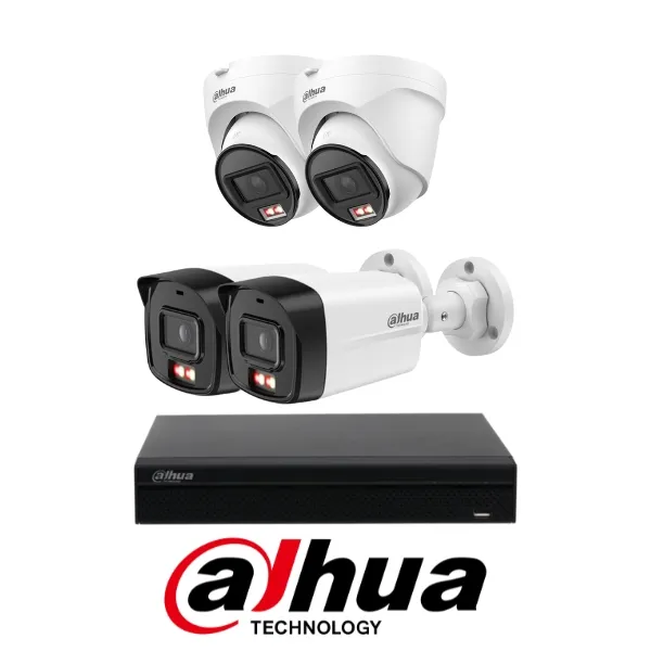 Trọn bộ 4 mắt IP Dahua 2.0MP gồm đầu ghi và mắt IP