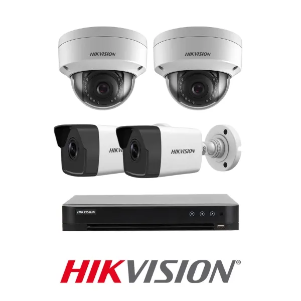 Trọn bộ 4 camera hikvision