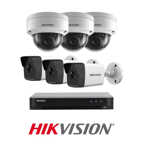 Trọn bộ 6 mắt IP Hikvision 2.0MP gồm đầu ghi và mắt IP