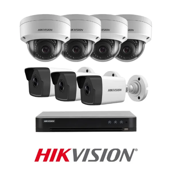 Trọn bộ 7 camera hikvision