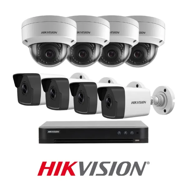 Trọn bộ 8 camera hikvision