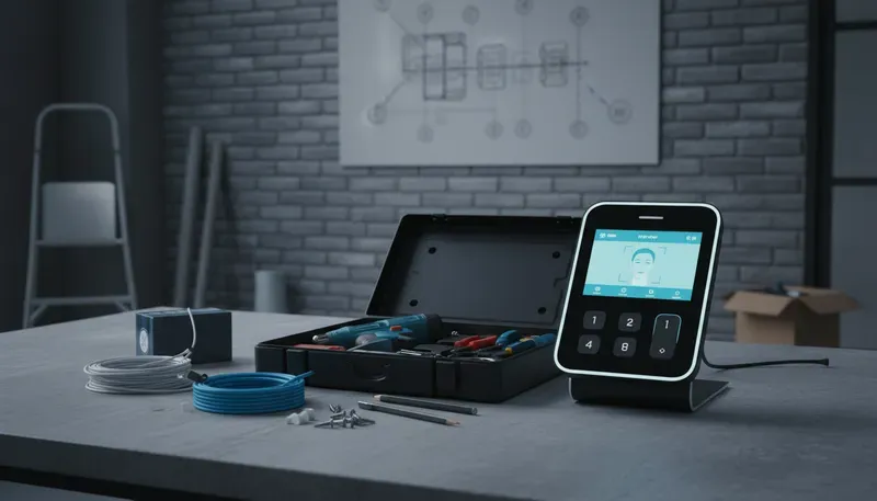 Chuẩn bị vật tư và chọn vị trí lắp đặt máy chấm công chuẩn kỹ thuật