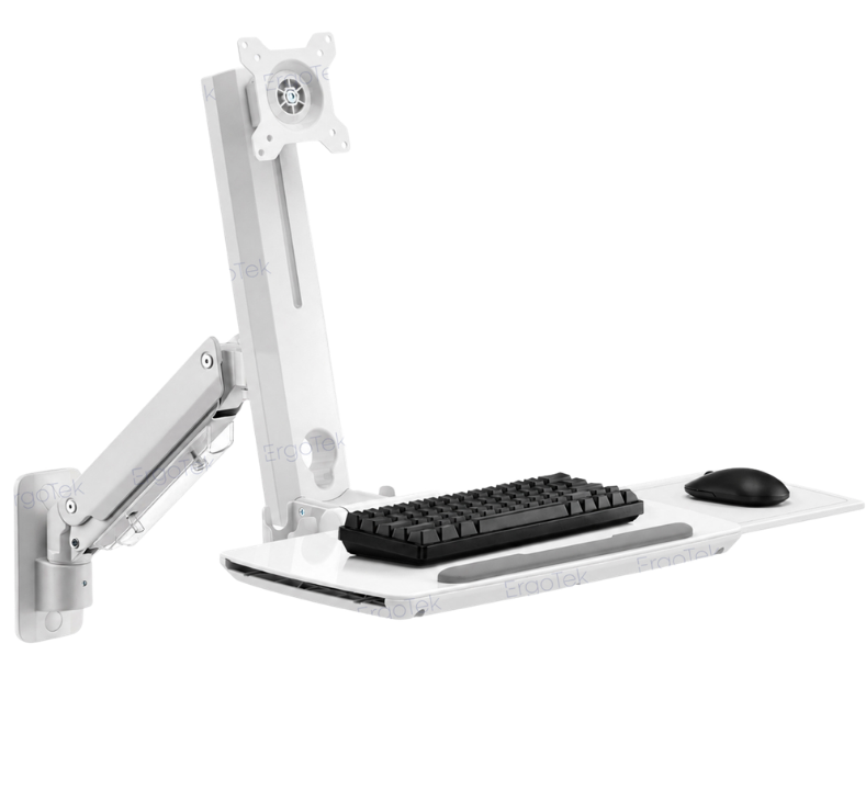 Giá treo màn hình máy tính máy tính và bàn phím ErgoTek E666 17″-35″ inch (Trắng)