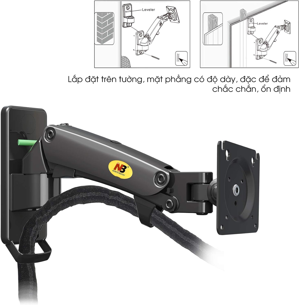 Giá treo màn hình máy tính đa năng North Bayou NB M2 17″ – 27″ inch