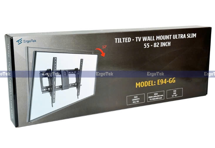 Khung treo TV nghiêng ErgoTek E94 – GG (55 – 82 inch)