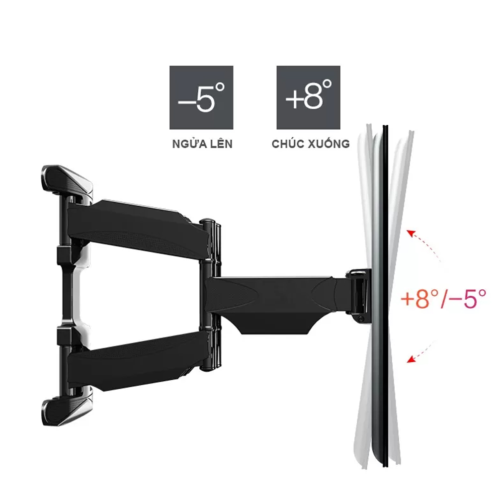 Giá treo TV đa năng cao cấp ErgoTek E66 32″ – 80″ inch