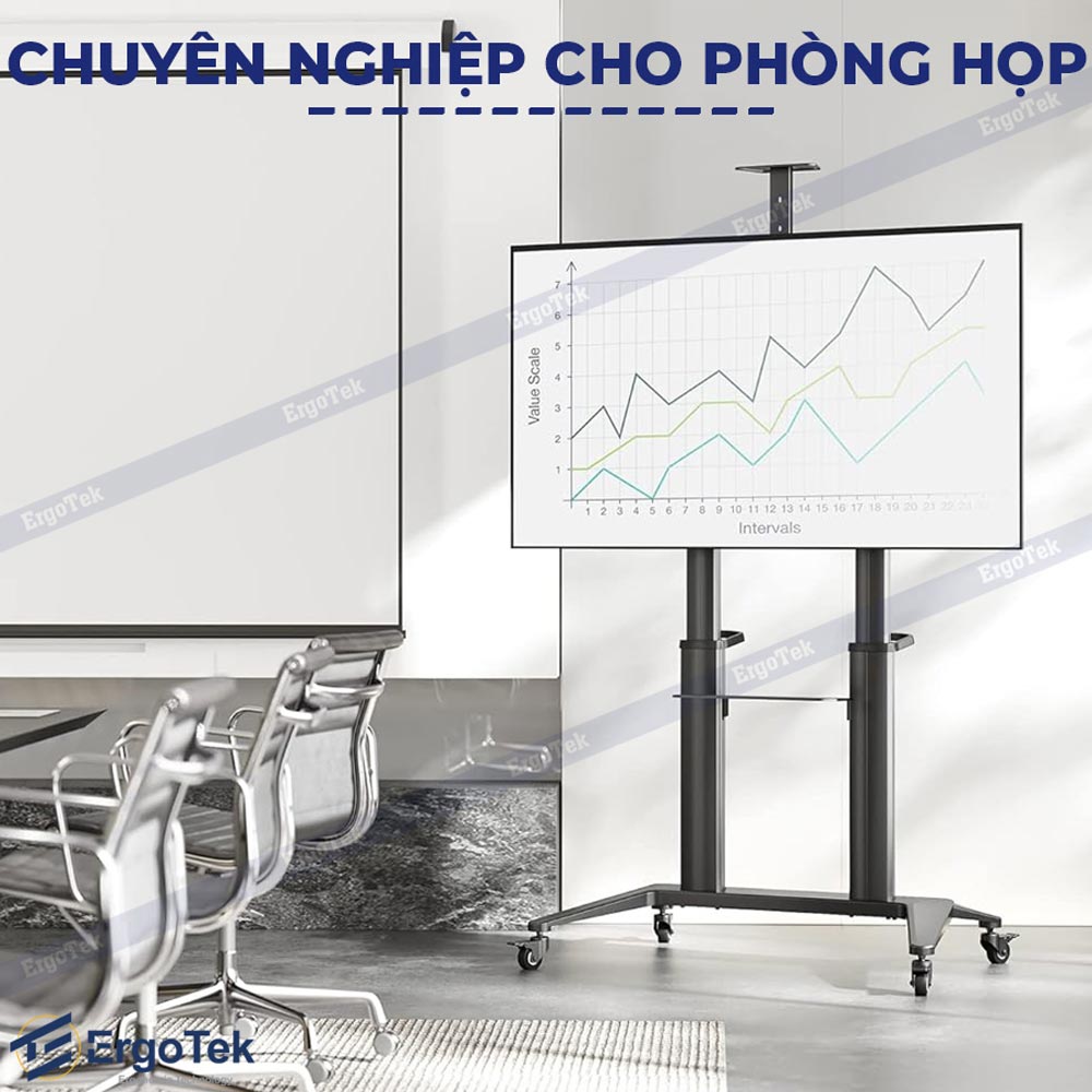 Khung treo TV di động ErgoTek E2800 55″ – 120″ inch