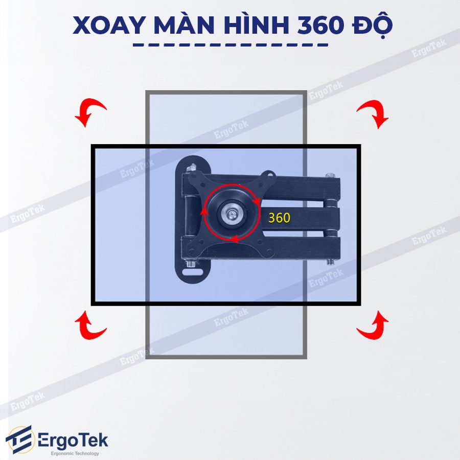 Giá treo TV xoay 360 độ ErgoTek EM-83 17″ – 32″ inch