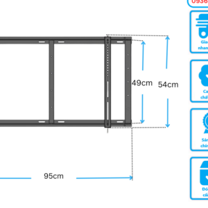 Giá treo TV ErgoTek cố định 65″-100″ inch – Mã E95