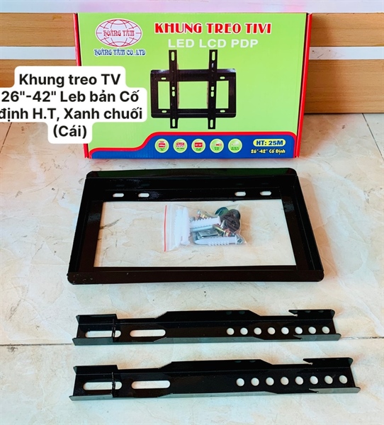 Khung treo TV 26″-42″ Leb bản CĐ H.Tâm, xanh chuối