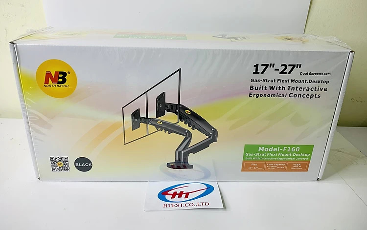 GIÁ TREO GẮN BÀN LCD F160 (17″-27″)/ 02 màn hình
