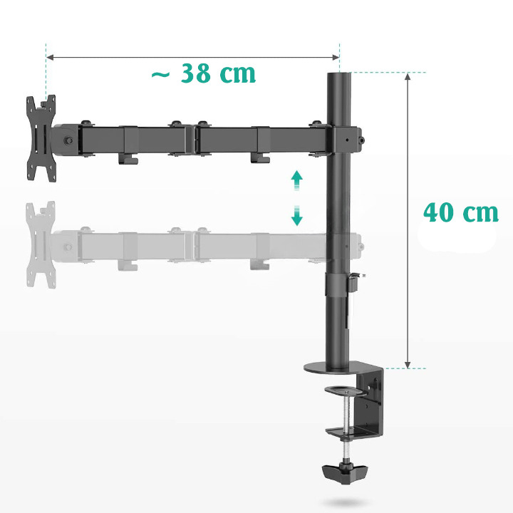 Giá treo màn hình máy tính M051 17″-27″ – 01 màn hình