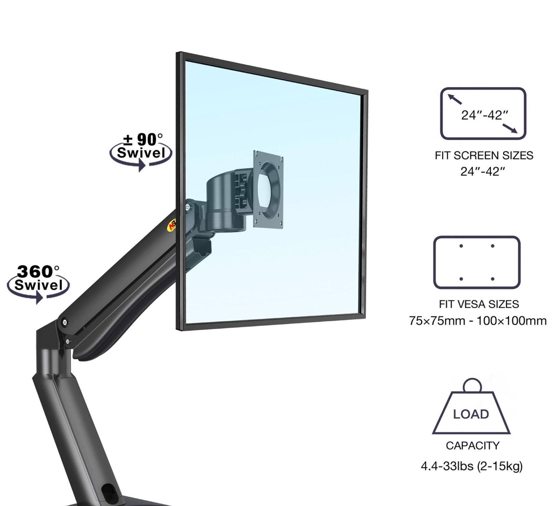 Giá treo màn hình máy tính đa năng North Bayou NB45 (24 – 42 inch)