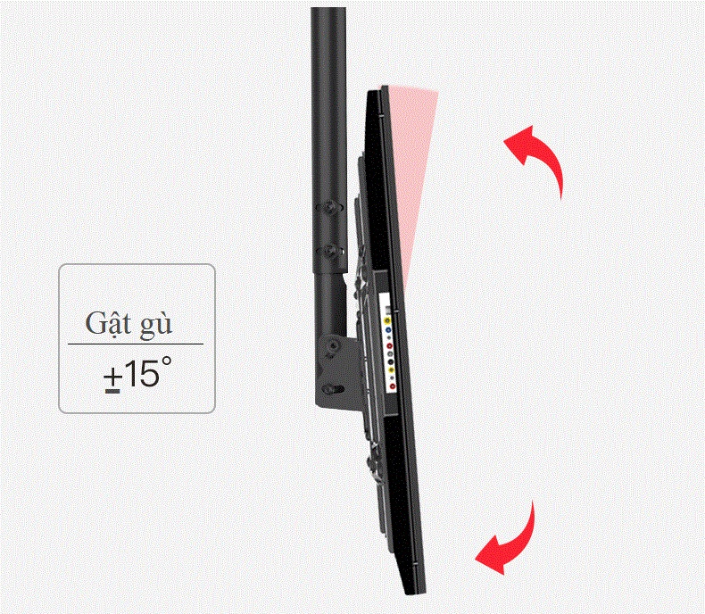 Khung treo TV thả trần ErgoTek E555 32″-70″ – Hàng nhập khẩu – Full VAT