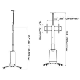 Giá treo Tivi North Bayou NB – TW85 – Đen (55″ – 85″)