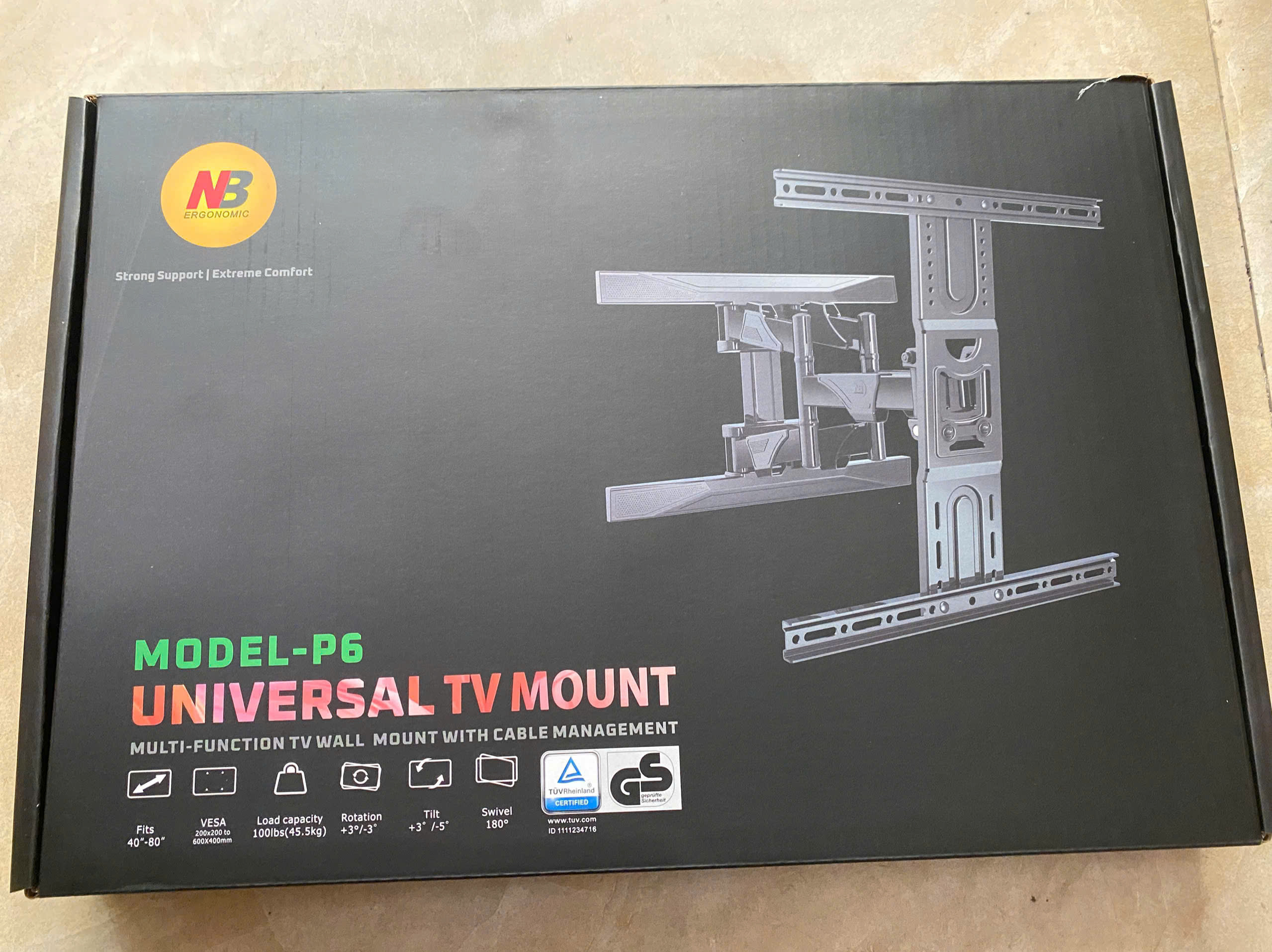 Giá treo TV nhập khẩu North Bayou NB P6 40″- 80″ inch (Hãng NB)