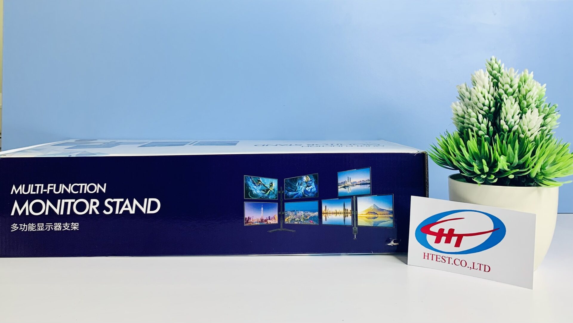 Giá treo màn hình máy tính M052 14″-27″ – 02 màn hình kẹp bàn