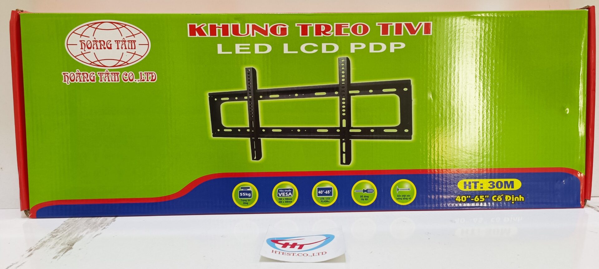 Khung treo TV 40″-65″ Leb bản CĐ Hoàng Tâm, màu đỏ