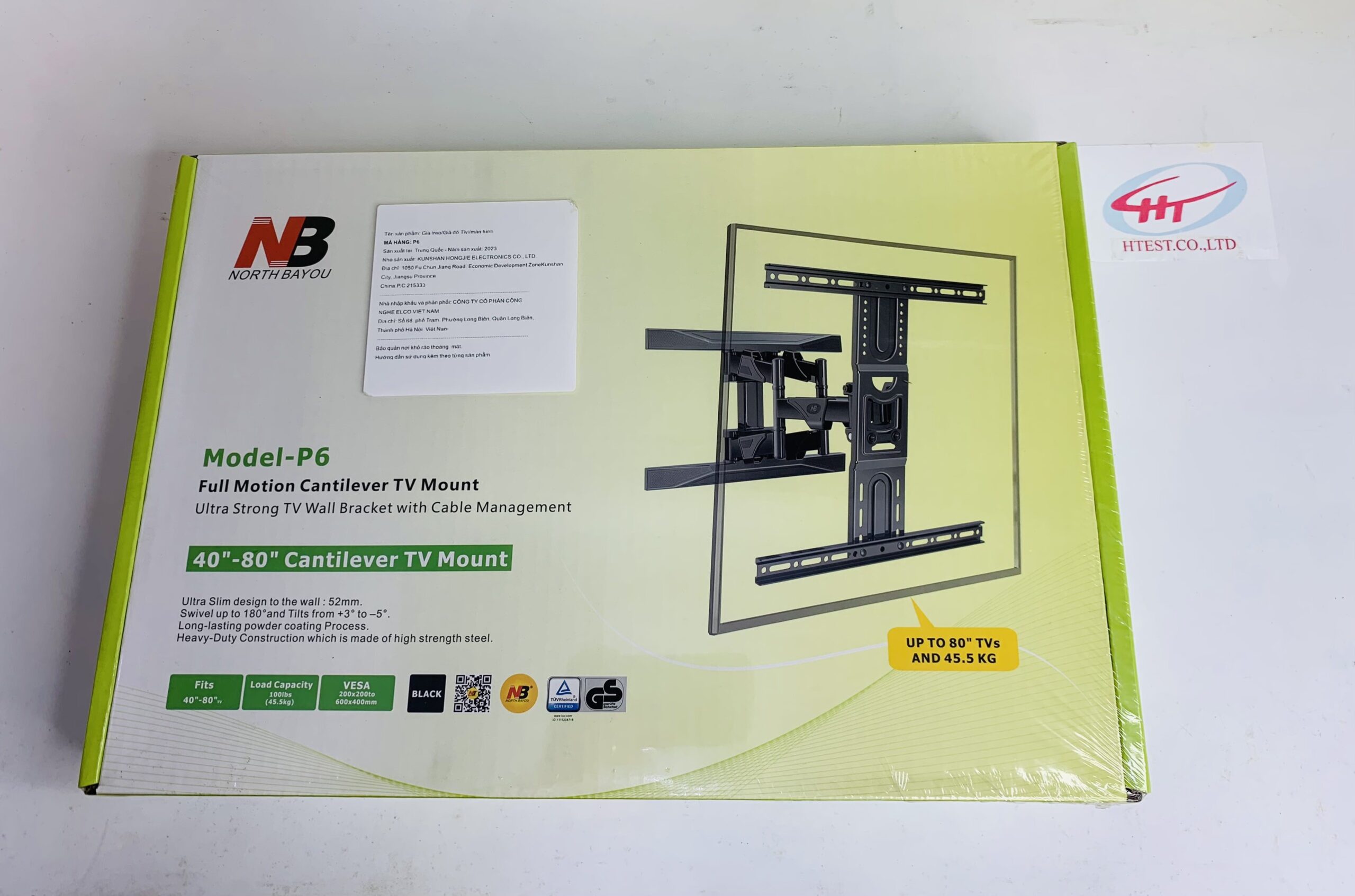 Giá treo TV nhập khẩu North Bayou NB P6 40″- 80″ inch (Hàng CTY)