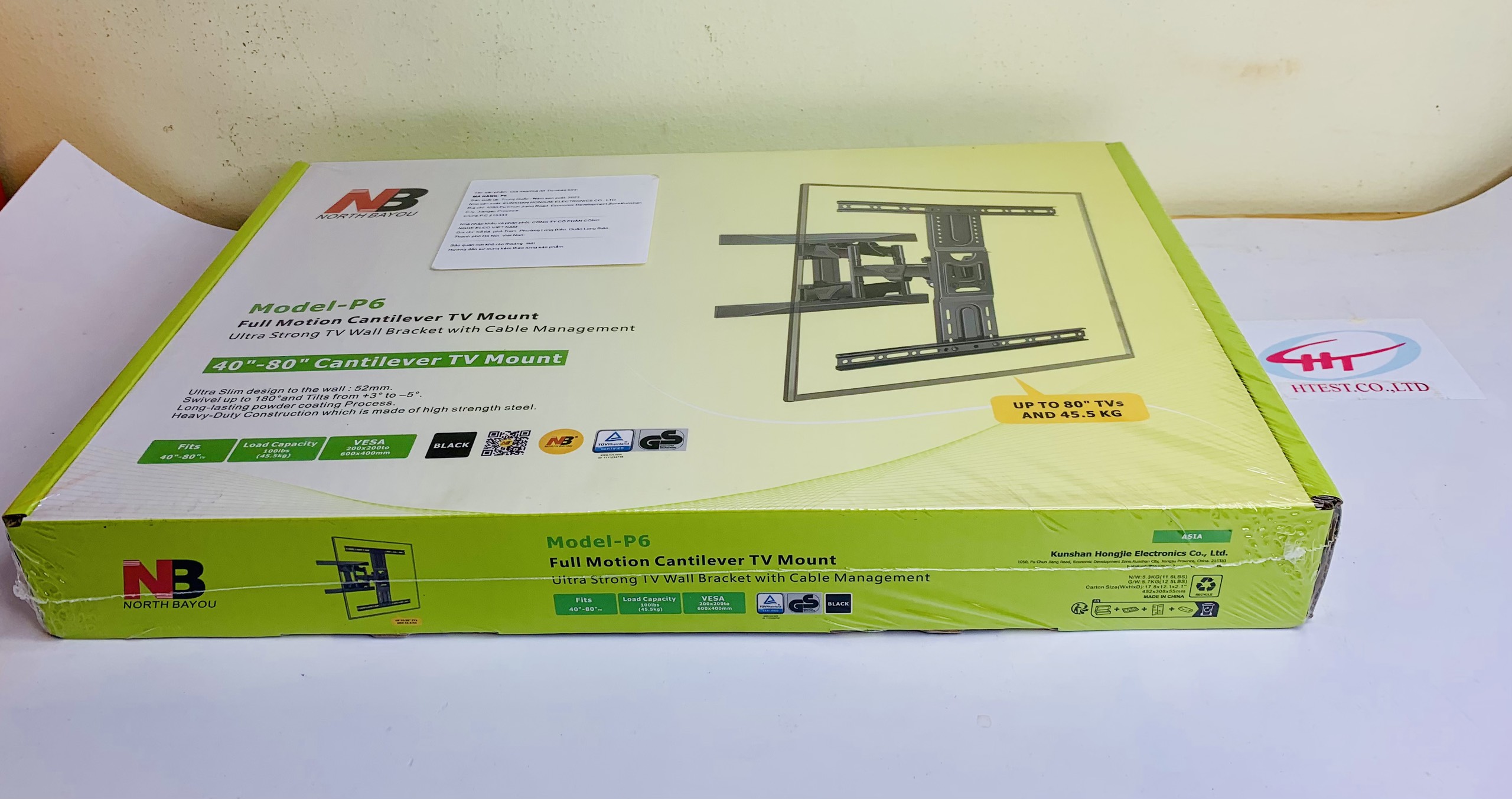 Giá treo TV nhập khẩu North Bayou NB P6 40″- 80″ inch (Hàng CTY)