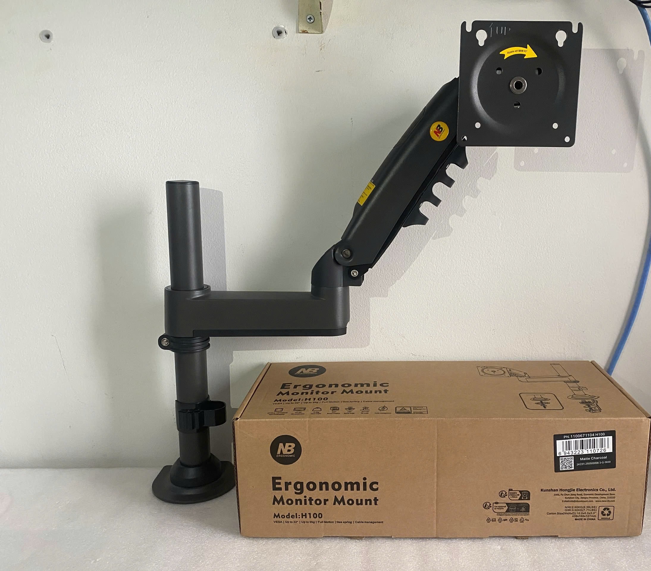 Giá treo 2 màn hình máy tính North Bayou NB P160 (17″ – 27″) màu xám đen